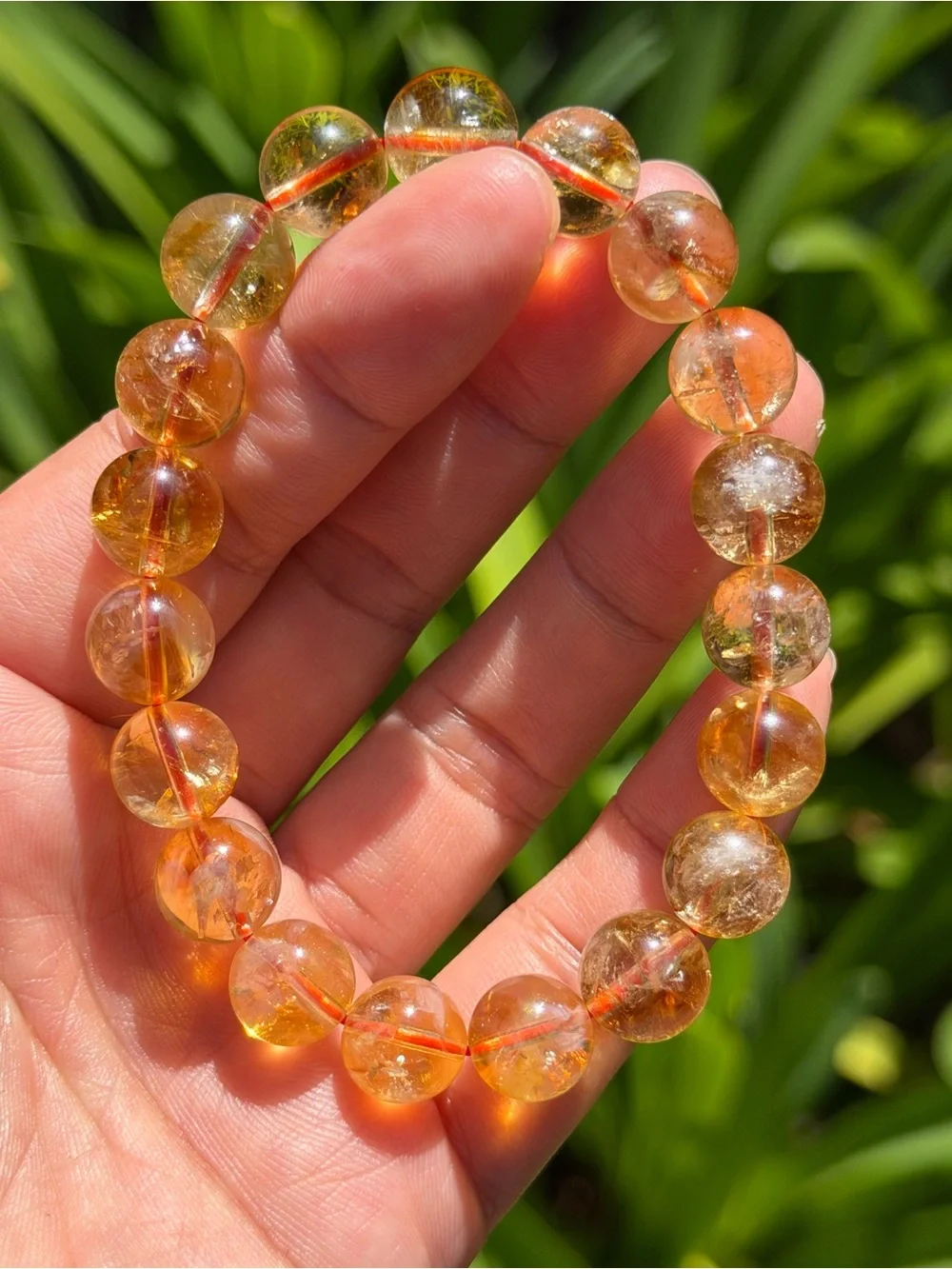 11mm Golden Citrine Stretch Bracelet 2058